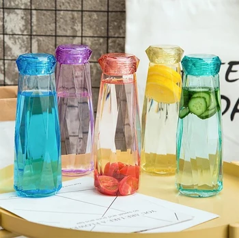 400mlクリスタルダイヤモンドブルーカラーペインティングガラス