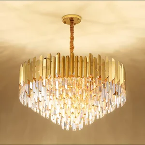 Hot Sale Decorative Hanging Pendant Light Beautiful Living Room Modern Crystal Chandelier