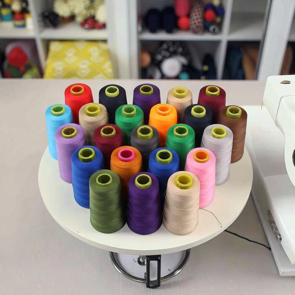 Threads for Sewing Machine High Quality 5000 Yards 40/2 100% Polyester Cone Spun Thread Sewing