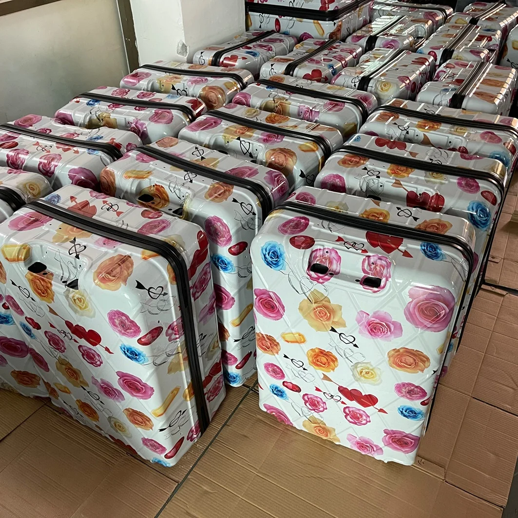 9pcs ABS Hard Shell SKD CKD Semi-Finished Disassembled Luggage Sets with Removable Wheels 7pcs Product Genre