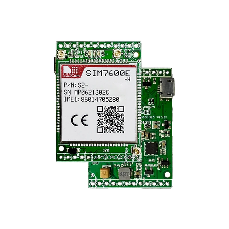 SIMCom SIM7600E-H LTE Wireless Communication Module SIM7600E Cellular 4G GPS GNSS Development Core Board Kit 44.45x31.75mm