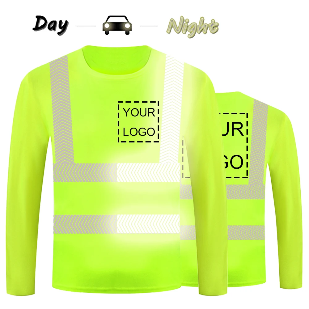 Long Sleeve Reflect Work Cloth T Shirt 