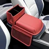 Memory cotton armrest storage mat-red