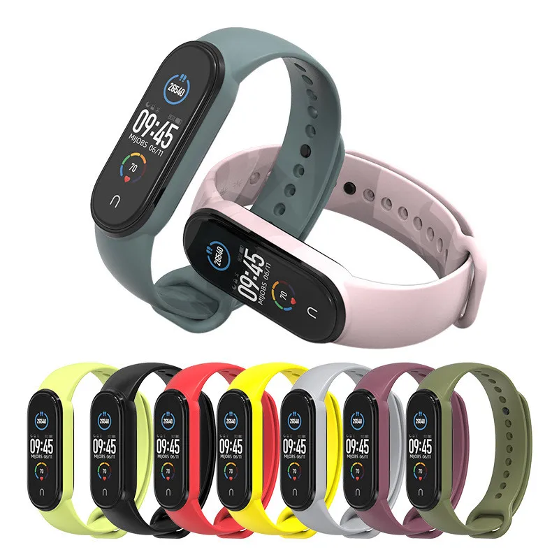 Silicone Wrist Watch Bands for Xiaomi Mi Band Smart Watch
