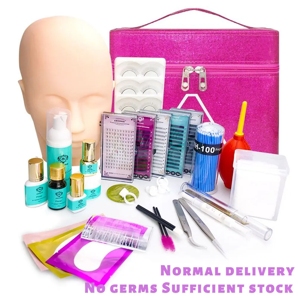 Набор для наращивания ресниц Abonnie, индивидуальный манекен, профессиональный набор для начинающих