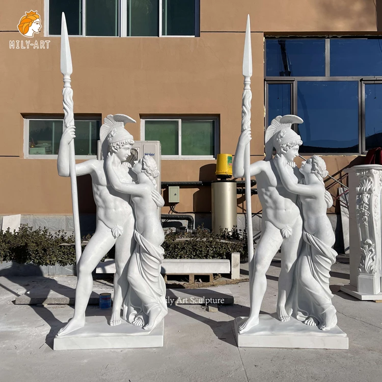 マーブル製 ギリシャ古典彫刻 アフロディーテとアレス像 カスタムサイズ