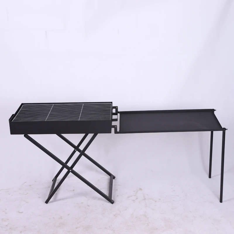 Portable Folding Outdoor Camping Bbq Grill Powder Coating Portable Folding Charcoal Bbq Grill details