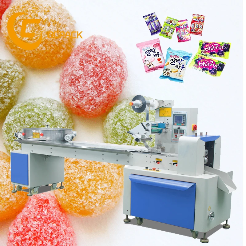 Small Soft Candy Counting Single Bag Chocolate Bean Candy Flow Packing Machine