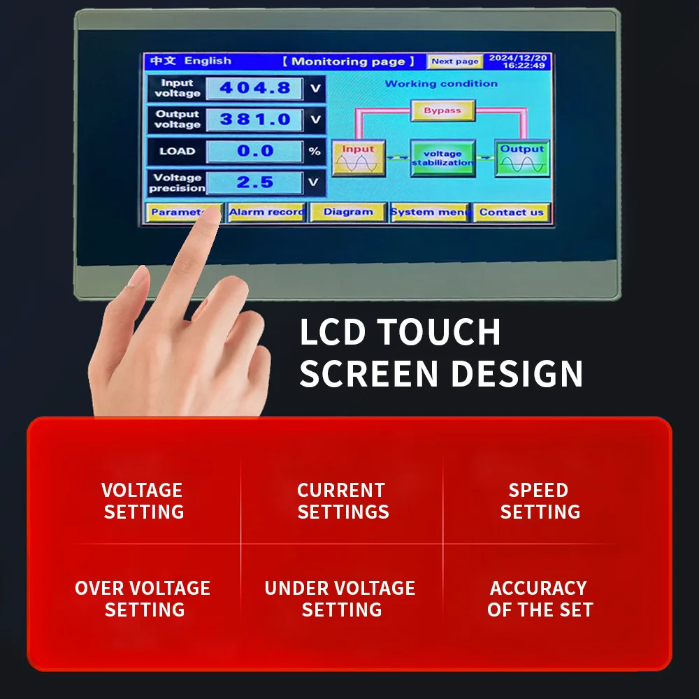 0.01S Instant SCR Voltage Stabilizer Regulator Thyristor 100KVA 150KVA 200KVA 300KVA 350KVA 400KVA