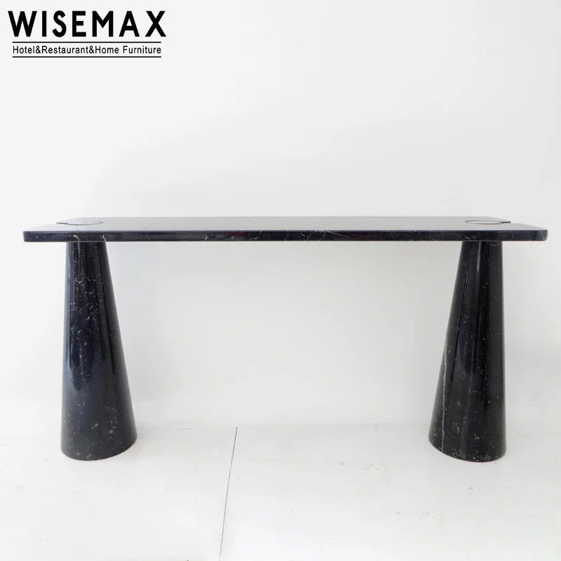 WISEMAX FURNITURE Marble Console Table Living Room Furniture Hallway Entrance Table Hotel Lobby Club Bar Decorative Table