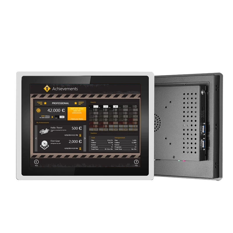 Емкостное касание 121 дюймов промышленная сенсорная экранная панель ПК Встроенный компьютер 10 точек Android j1900 емкостный сенсорный экран для