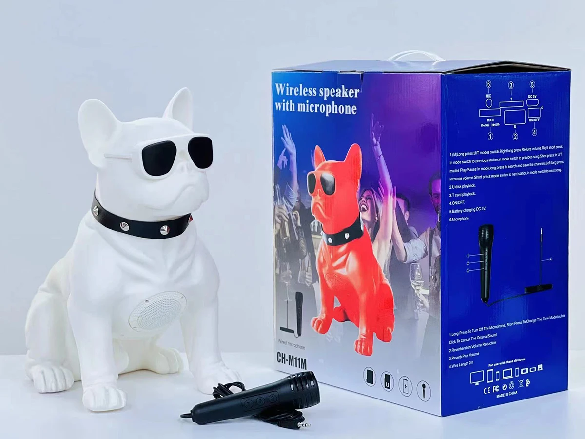犬型ワイヤレススピーカー CH-M11M CH-M11M 工場直販 漫画風ワイヤレススピーカー 大型犬型ポータブル