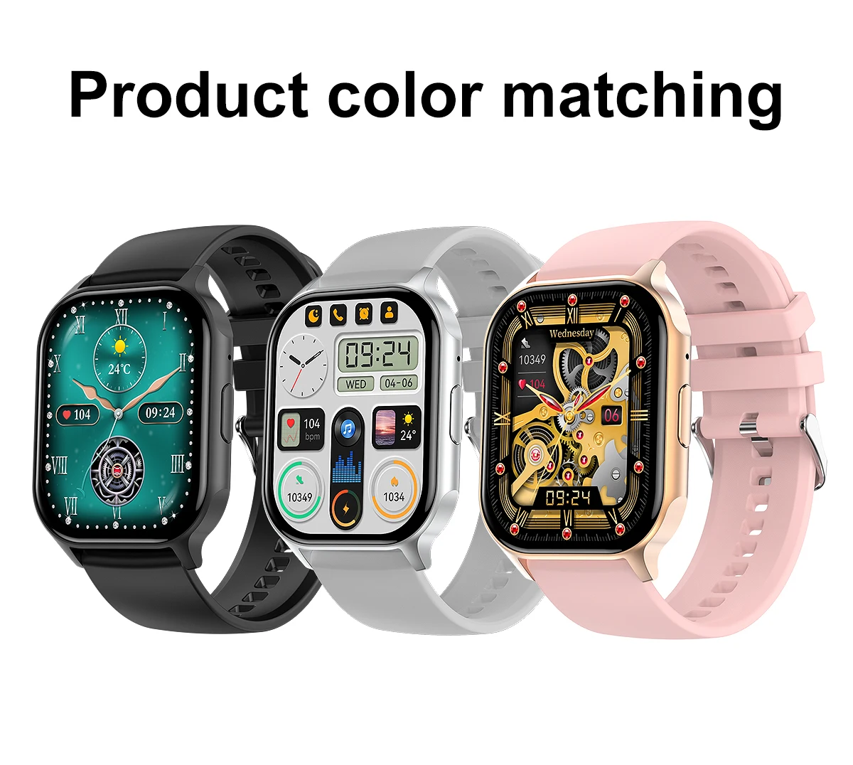 Yuniq Amoled 2023 Calling Amoled 2.04 Inch 368*448 Full Touch Customize Face Sleep Monitoring Reloj New Arrival Smart Watch Hk26