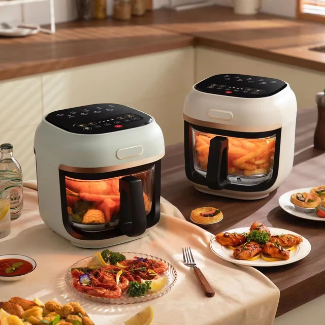 Wholesale Price High Quality Large Capacity 4L Pp Glass Portable Air Fryer Machine