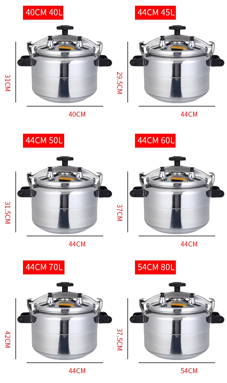 Explosion Proof Safe Valve Pressure Canner Pressure Cooker Aluminum