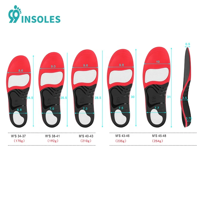 99insoles Pu Palmilhas Corretivas Arch Support Shell Orthotic Insoles Arch Support Insoles for Arch Pain Shoes Insoles