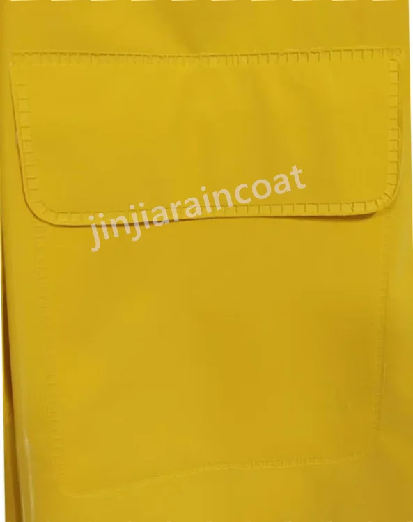 Picture [7]-YELLOW PVC POLYESTER RAIN SUIT - jinjiaraincoats-jinjiaraincoats