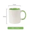 Hand-held green milk cup