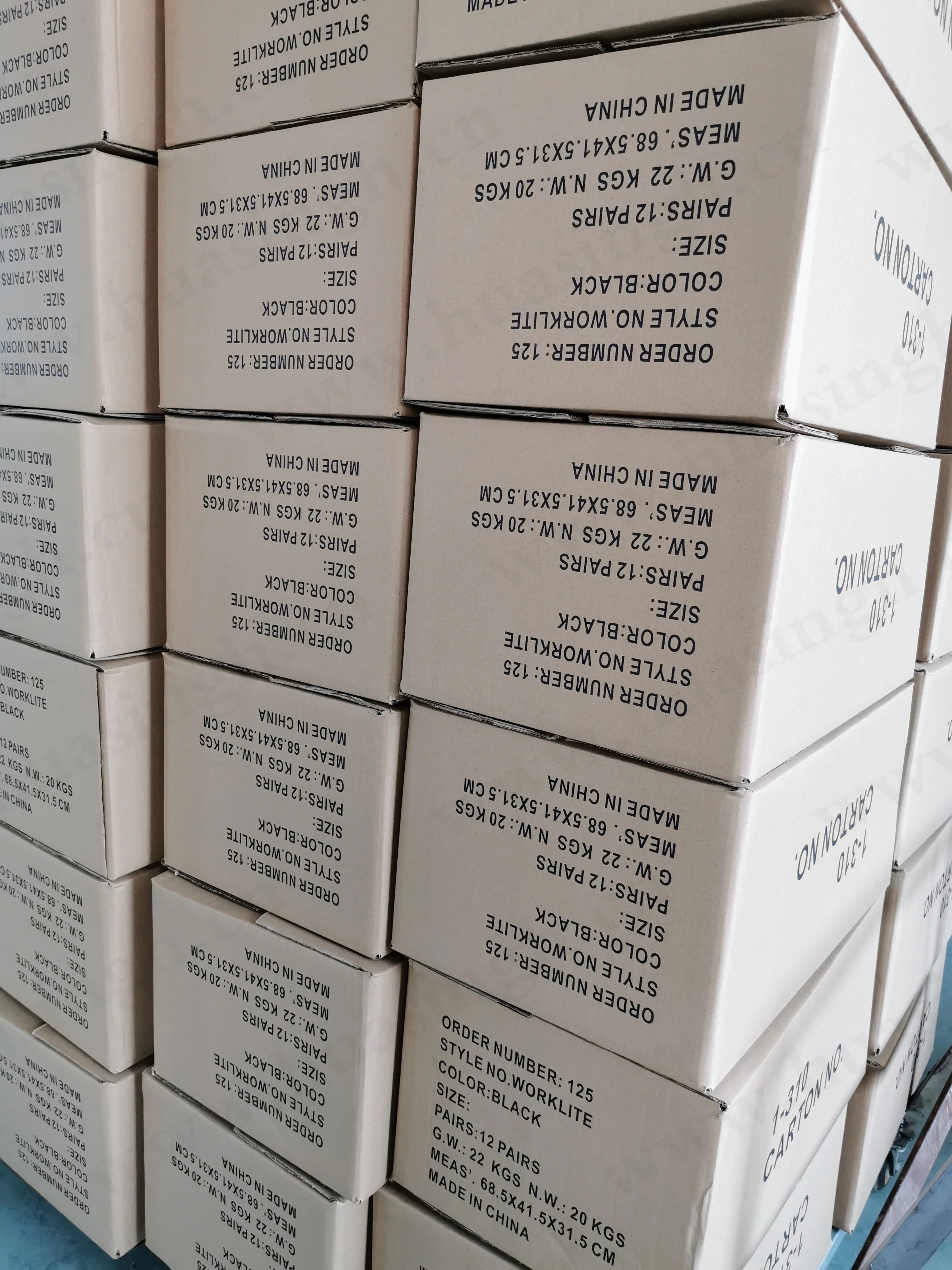 Packaging & shipping specifications