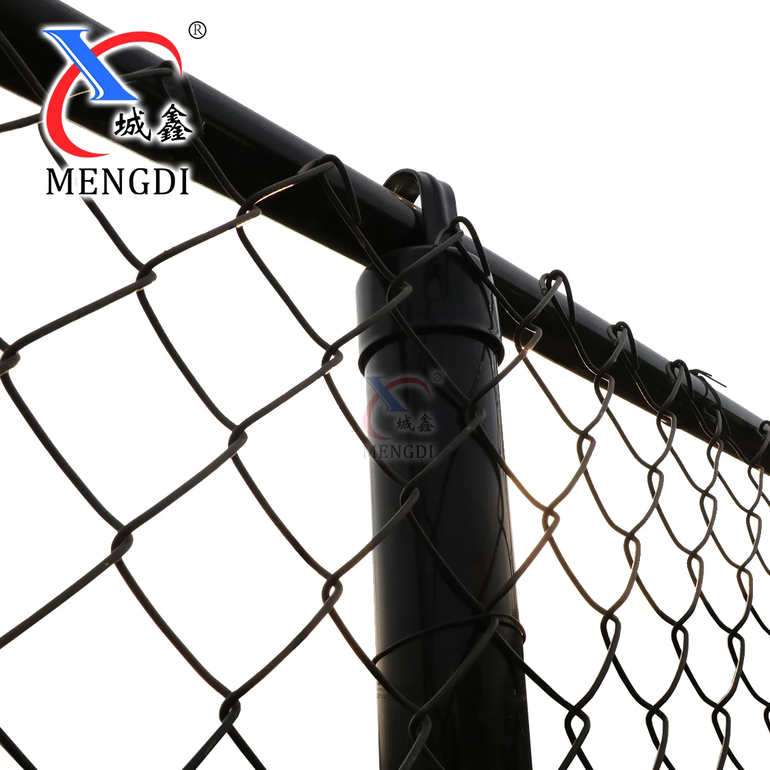 Cheap Price Chain Link Temporary Fence for Tennis Court Black Chain Link  Fence Kit