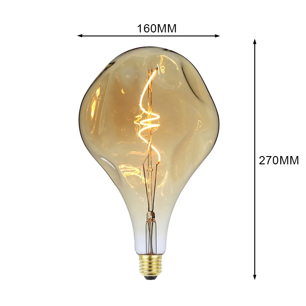 Alien Oversize Light Bulb PS52 A160 A165 Soft Flexible B22 Led Filament Bulb Vintage Edison Light