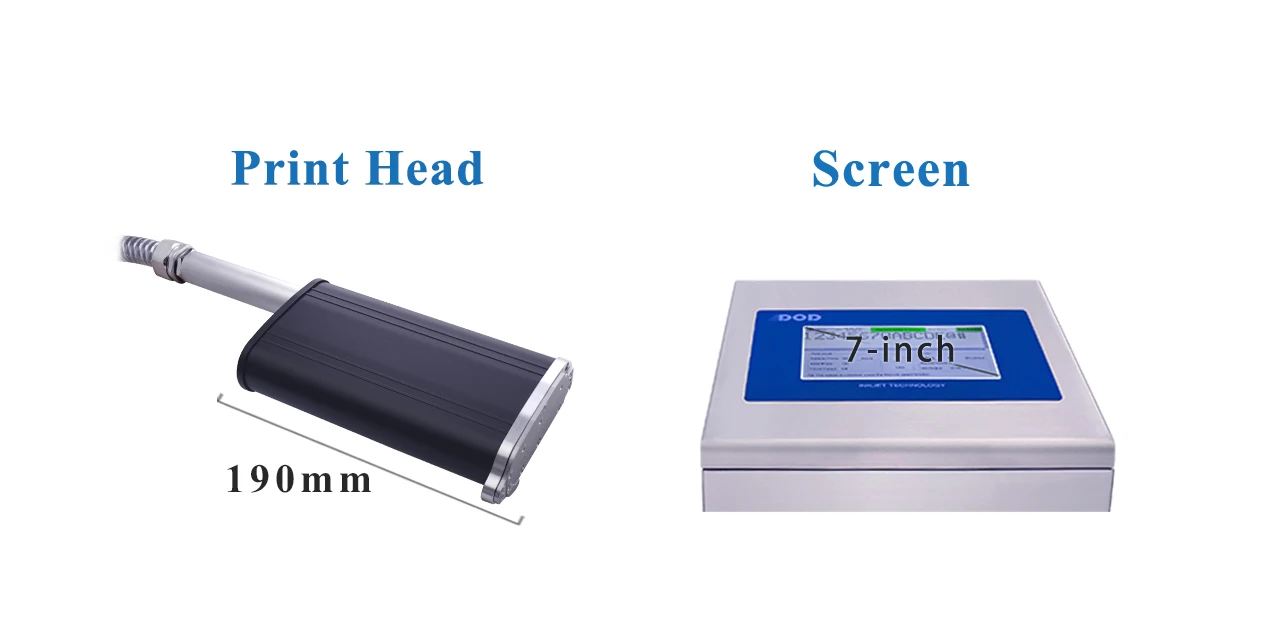 DOD Textile Label Printer Batch Code Printing Coding Machine Price in Delhi for Bags Stone Tyre