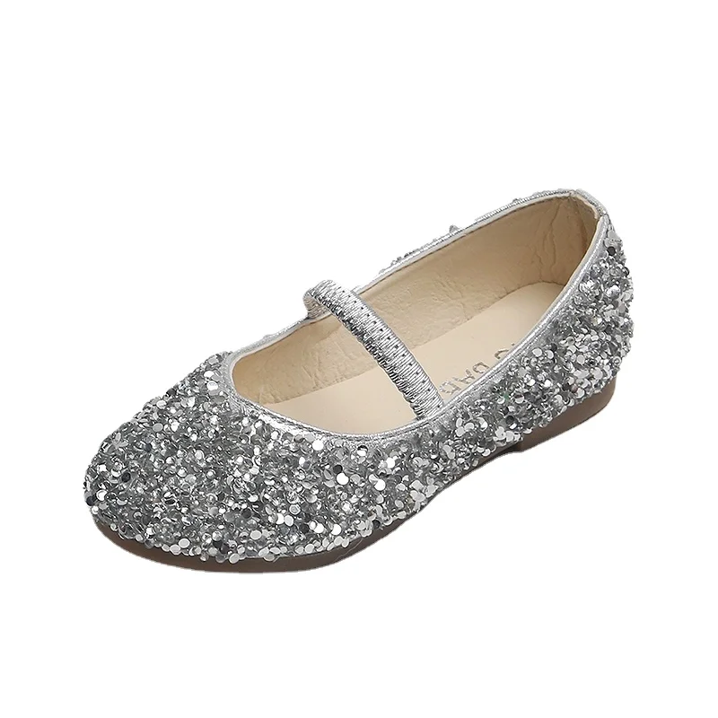 Кожаные туфли для девочек Новинка Весна 2021 износостойкая нескользящая обувь с мягкой подошвой маленьких детей