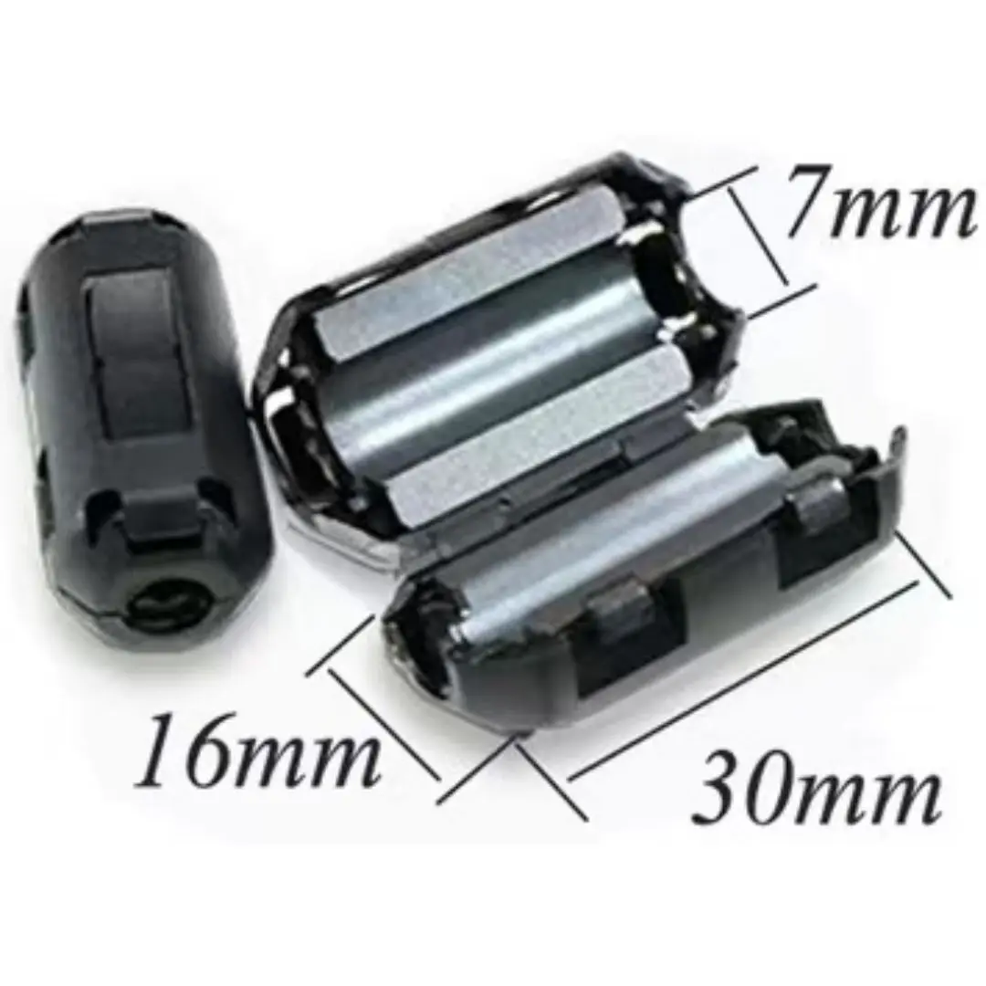 Filtri Antirumore In Ferrite | Set Da 40 Pezzi | 6 Misure Diverse | Per Cavi USB, Audio, Alimentazione - Foto 10