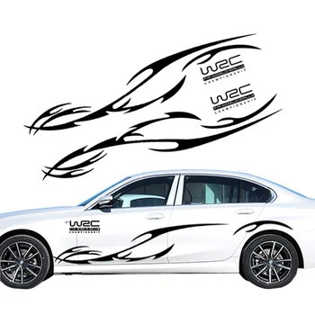 Car Body Side Stickers Racing Sports Stripe Decal Creative Vehicle Decals Waterproof Auto Sticker Universal