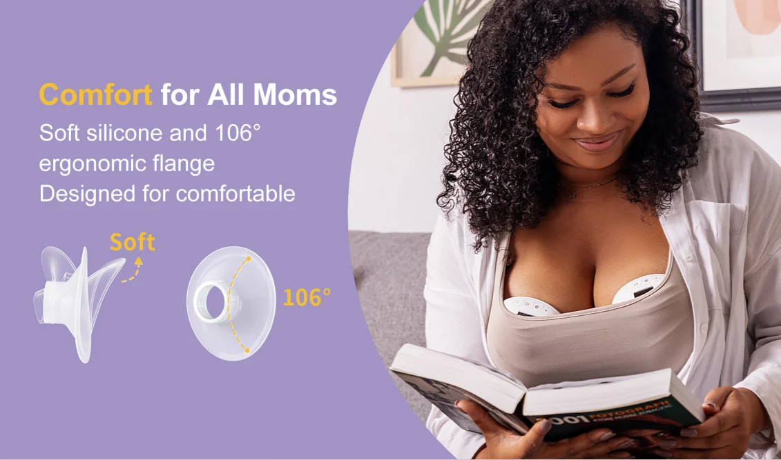 Rechargeable Breast Pump Low Noise Silicone 100% Healthy Electric Breast Milk Pump