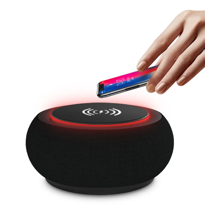 2021 NEW Bluetooth Speaker Wireless Charger for Phone Fabric Speaker Wireless