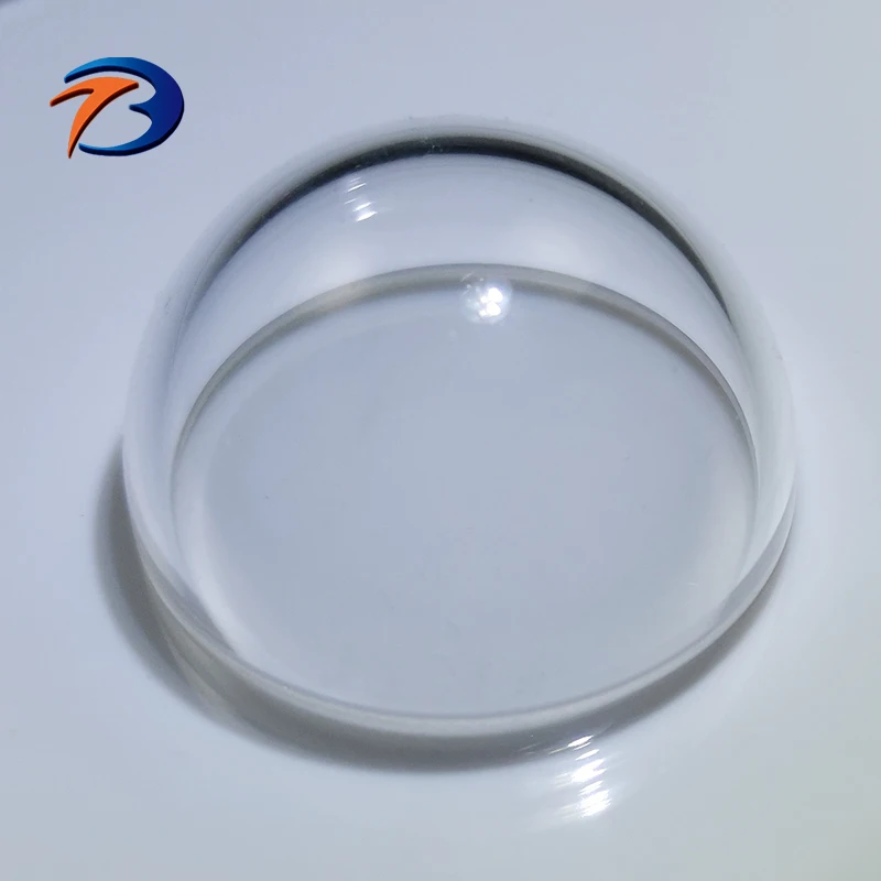 High Transmission Quartz Material BK7 Spherical Glass Dome