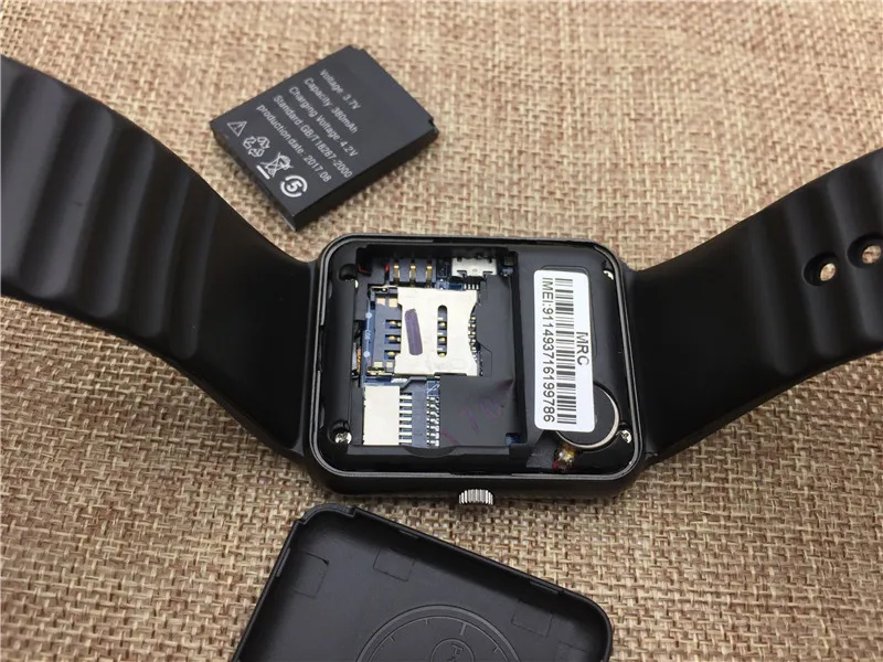 GT08 スマートウォッチ メンズ SIMカード対応 36-40mm サイズ ブラック