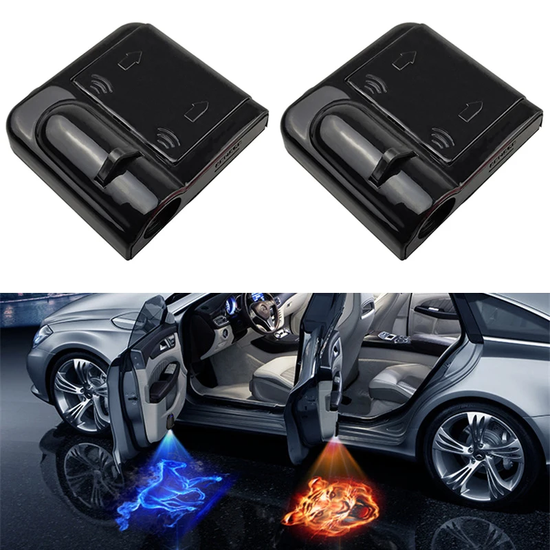 Laser In Use Signuniversal Wireless Led Car Door Welcome Light - Laser  Projector Atmosphere Lamp