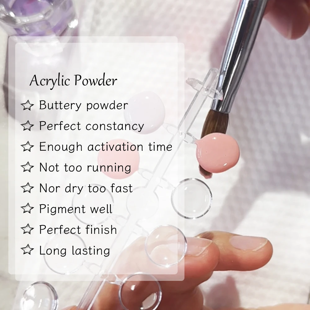 High Quality Acrylic Nail Powder Cover Pink Smooth Ema Acrylic Powder