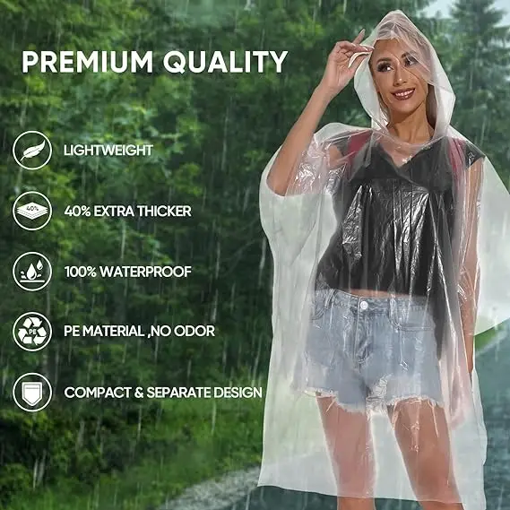 Best Seller Disposable Rain Ponchos Logo Printed For Adults - Buy Rain ...