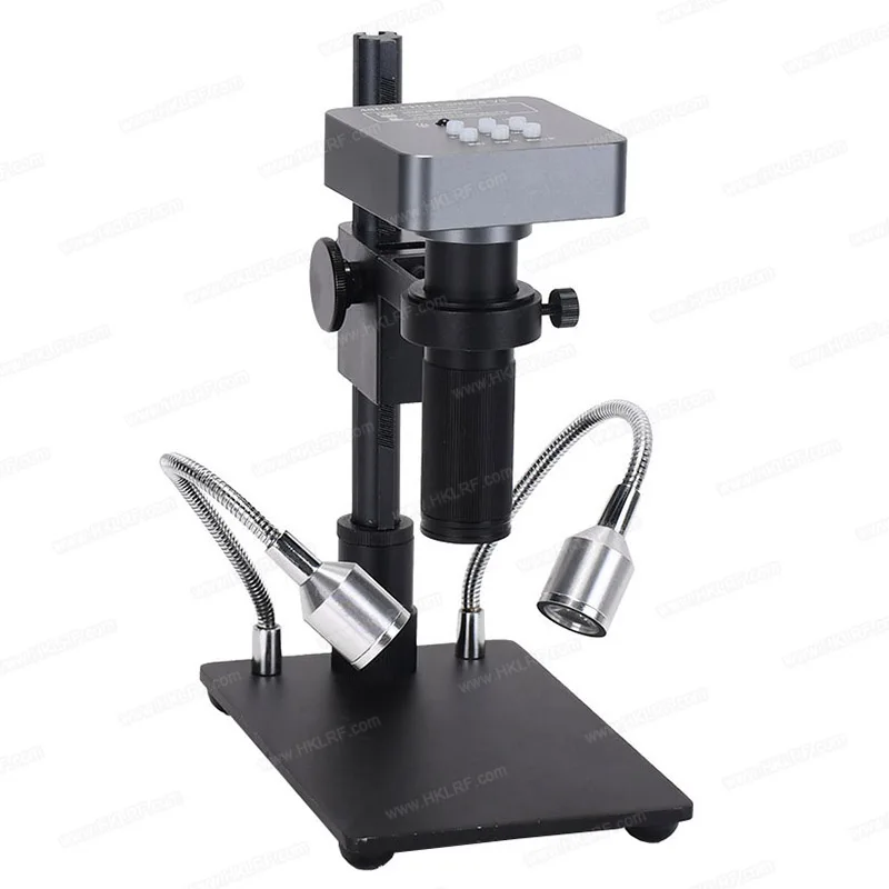 Two Output USB and H 1080P Heyear Microscope Camera with Stand and Light 48mp