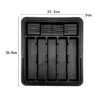 Retractable plate with knife holder black