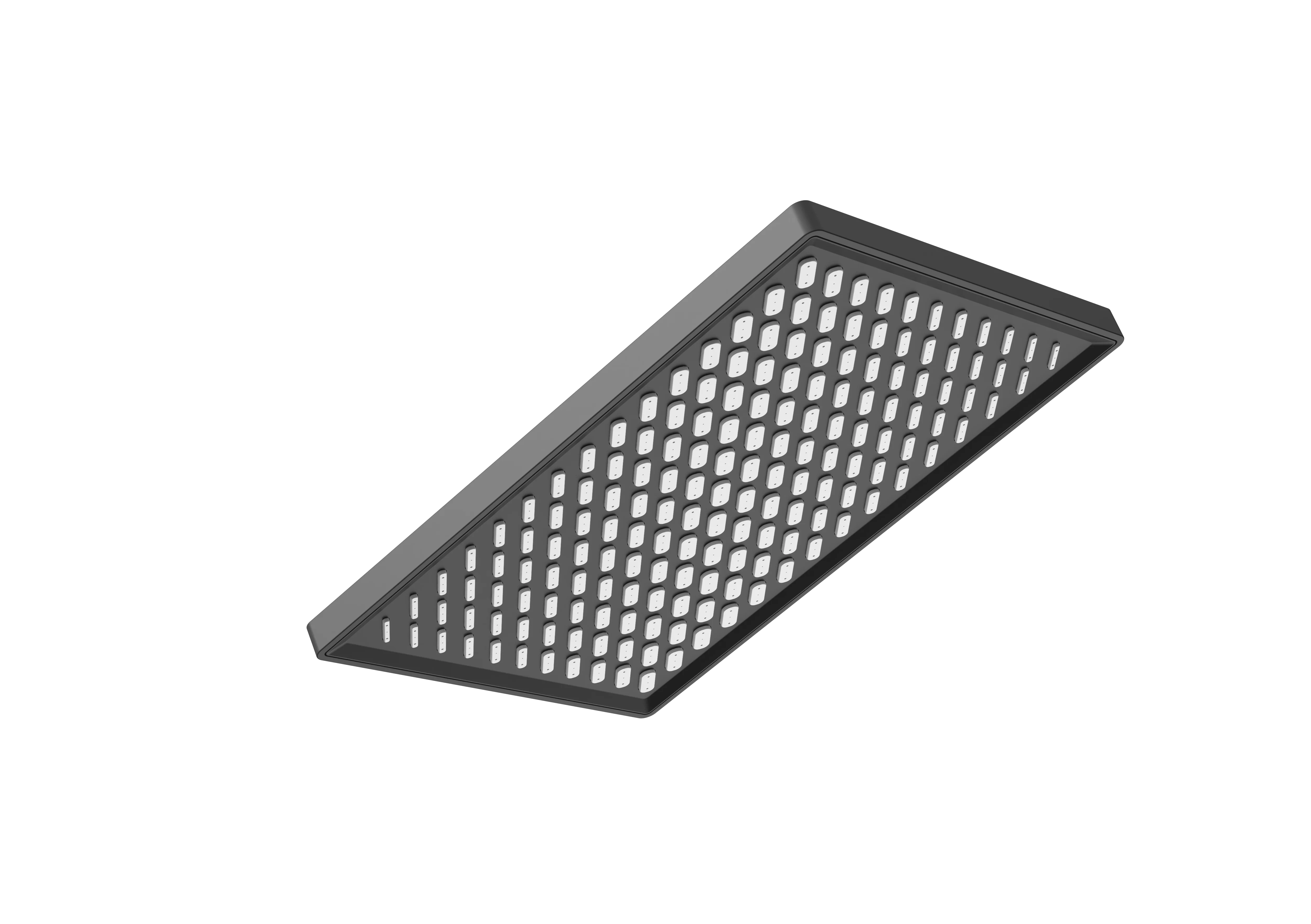 High Quality Modern Square Rainshower Multicolor Shower Head Set Single Water Outlet with Plated Surface for Hotels Bathrooms