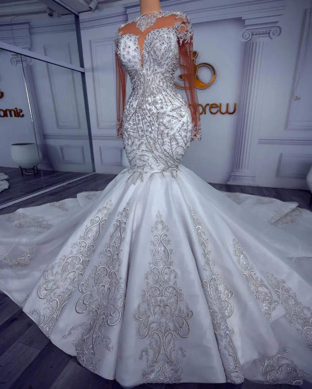 Tissu En Dentelle Avec Perles Et Perles, étoile De Lune, Tissu Doux En Tulle Et Paillettes Pour Bébé, Robe Tutu, Robes, Voile De Mariage, Décoration De La Maison, Par Mètre