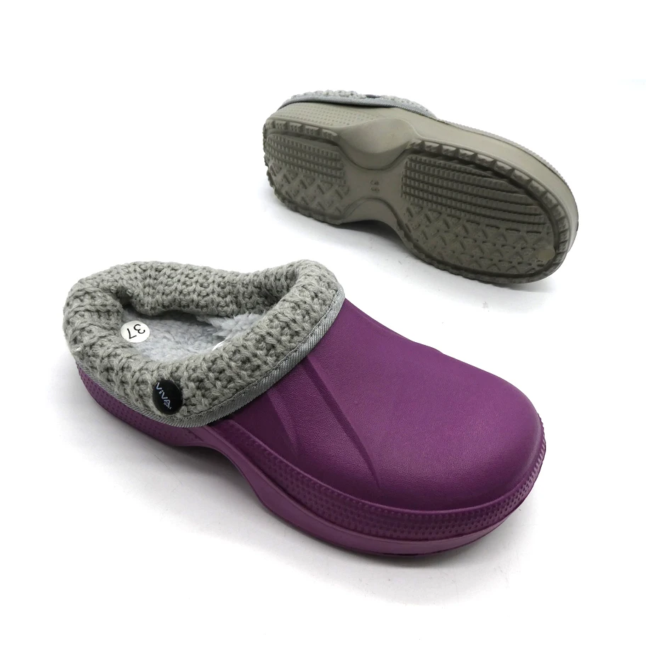 Hot Sale Indoor EVA Sandals Unisex Winter slippers Warm Rubber Woman's Clogs