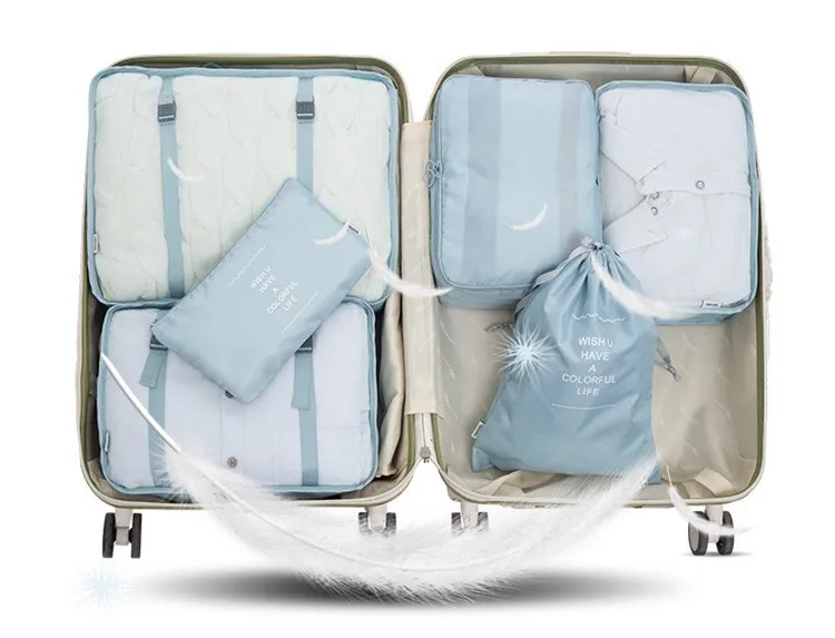 2023 6piece Set Organizer Bag Set Packing Cubes Travel Organizer
