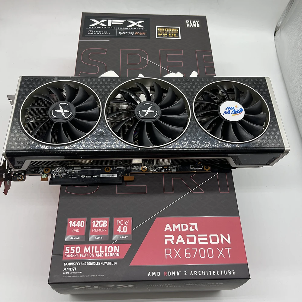 Rumax New Brand XFX AMD 6700XT GDDR6 192bit 16000mhz RX 6700 XT
