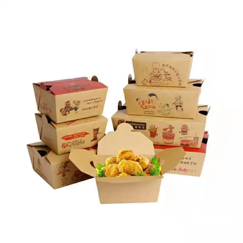 custom korean fried chicken box folding fried chicken box fried