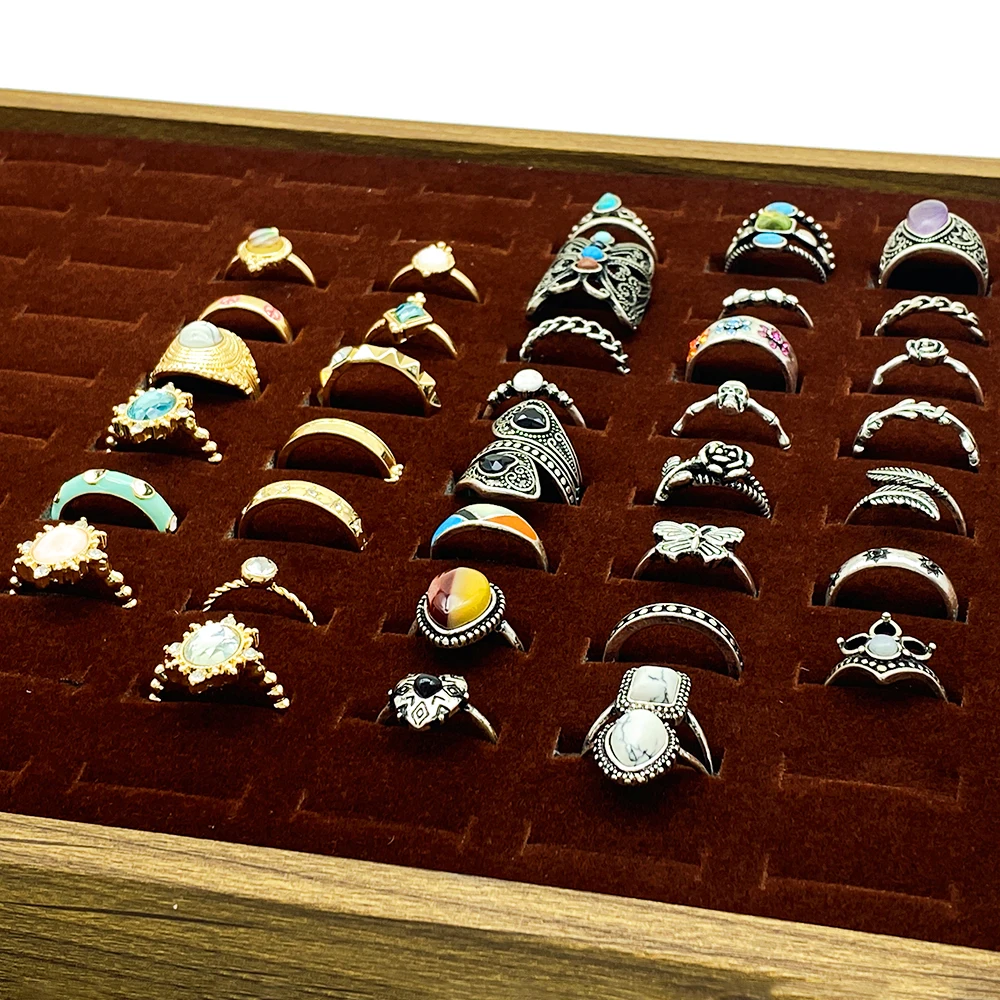 product new design wholesale alloy jewelry rings set for women 18k gold plated custom geometric twisted vintage rings set-2