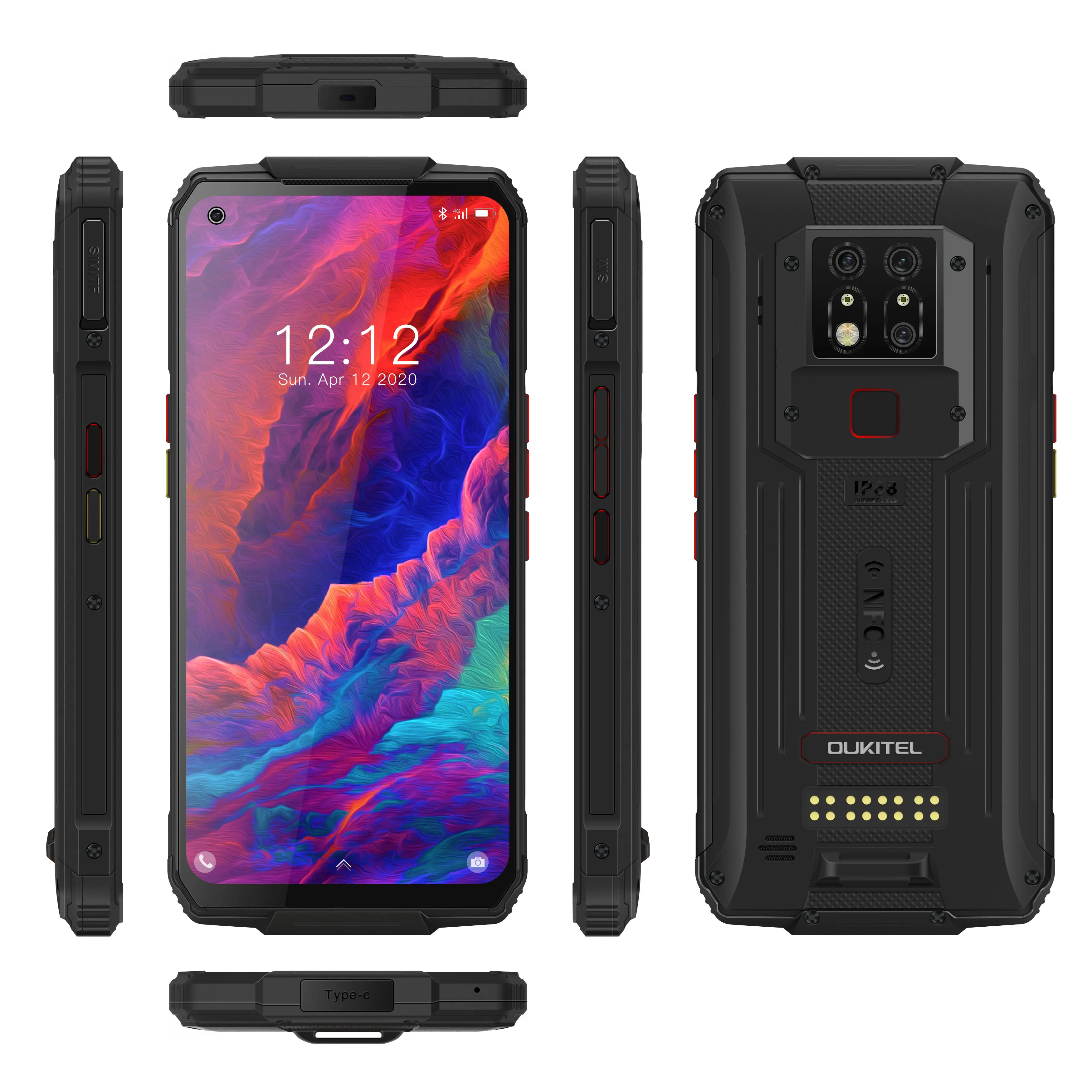 OUKITEL WP7 - Rugged Waterproof Smartphone with Triple Camera