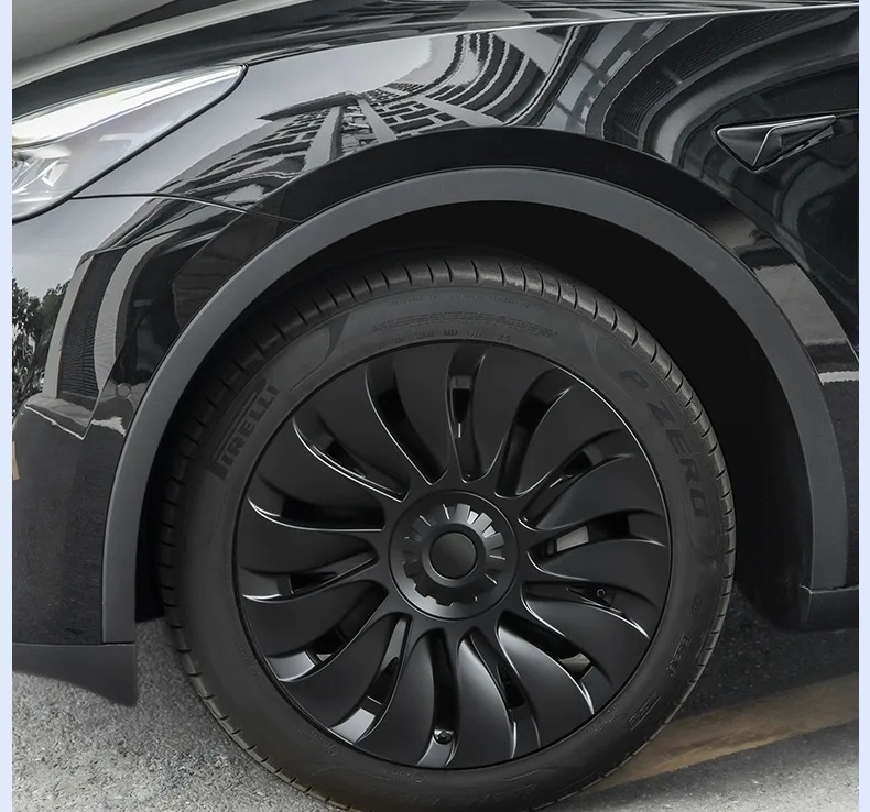 19" Tesla Wheel Cover Model Y Hubcap Waterproof Wheel Cover Sporty Rim