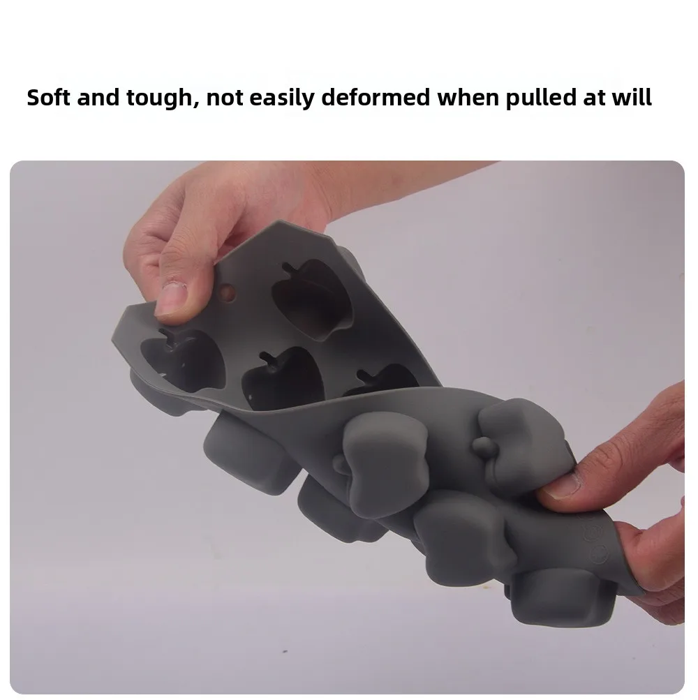 High Temperature Resistant Silicone Apple Mold DIY Crystal Dropping Candy Cheese Chocolate Biscuit Mold for Cake Tools manufacture