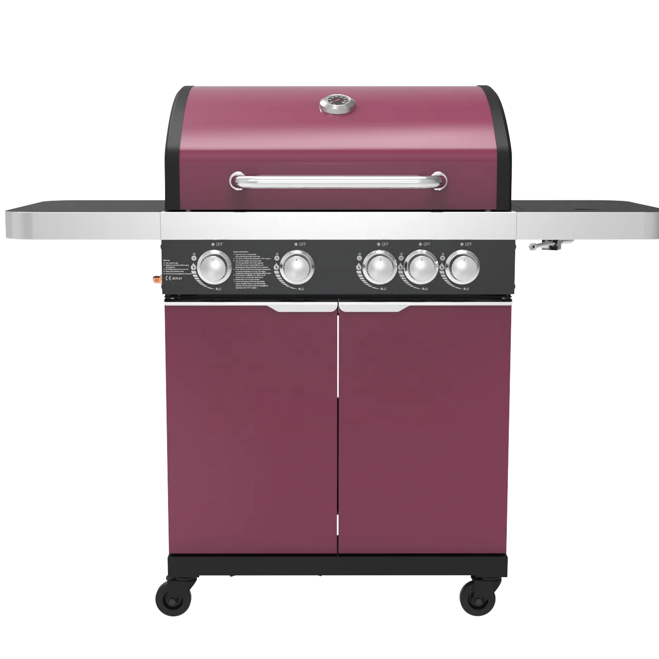 Gas Bbq Grill With Wheels Stainless Steel Gas Barbecue Gas Bbq