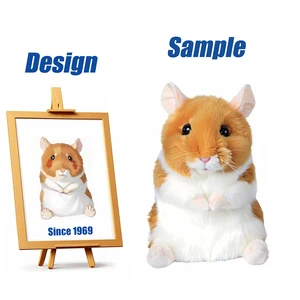 Shengye EN71 CE ASTM Custom Brand Manufacturer Animal Plushie Character Cute Mouse Hamster Stuffed Plush Toys  for Children